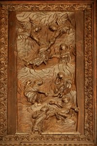 Panel de la puerta del siglo V: la Ascensión de Unknown